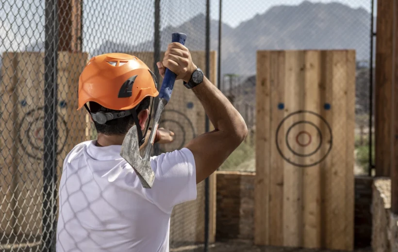 Hatta Wadi - Axe Throwing